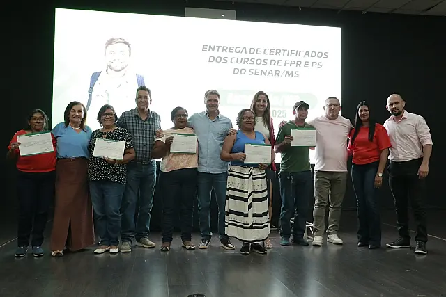 Anastácio realiza formatura de cursos em parceria com Senar e Sindicato Rural