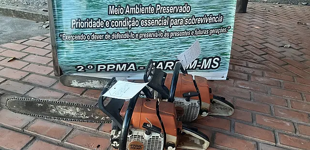 Engenheiro é multado em R$ 2 mil por motosseras ilegais