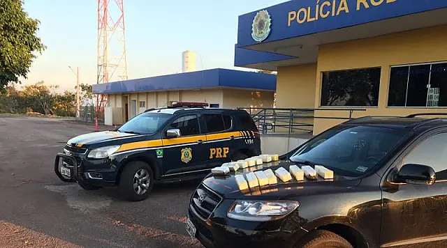 PRF apreende aproximadamente 15 kg de cocaína em Miranda