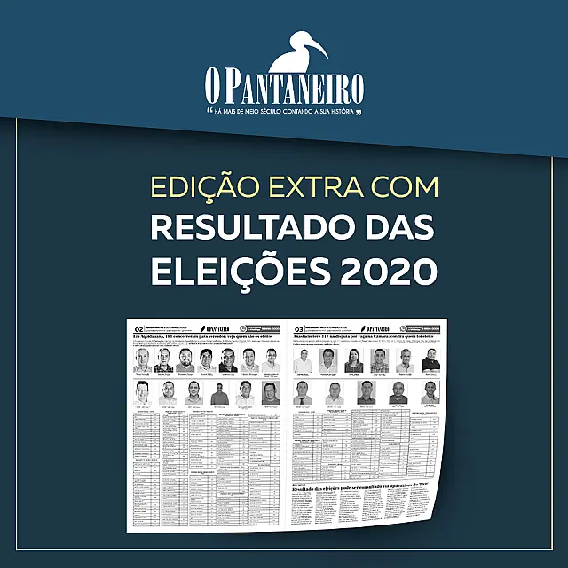 Edição especial impressa do O Pantaneiro já está nas ruas, com resultado das eleições 2020