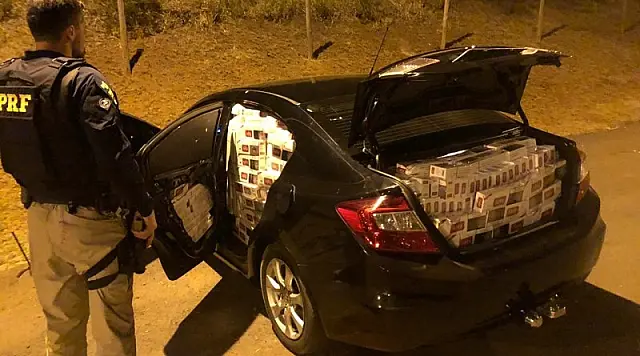 PRF apreende 470 mil maços de cigarros