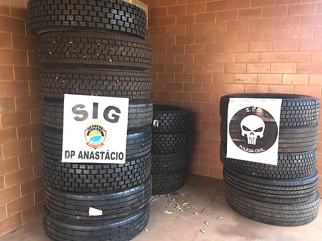 Comerciante de 32 anos é preso por revender pneus receptados em Anastácio