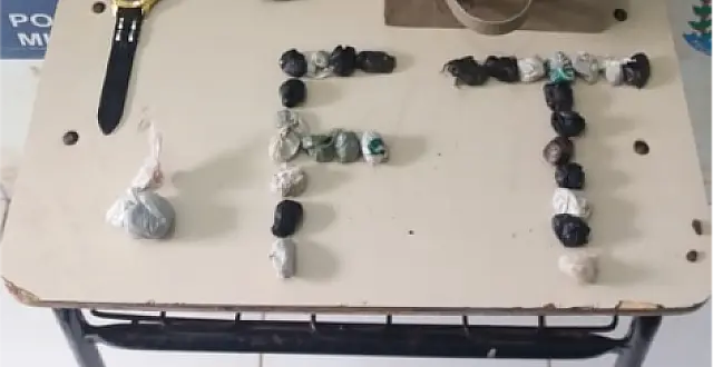 PM fecha boca de fumo na Rua Pará, em Anastácio, e prende traficante de 22 anos