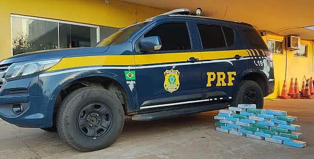 PRF apreende quase 37 kg de pasta base de cocaína em Água Clara