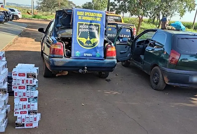 Pacotes de cigarros com origem estrangeira são apreendidos em MS