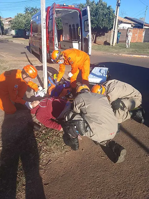 Colisão entre carro e bicicleta elétrica deixa duas mulheres feridas em Anastácio