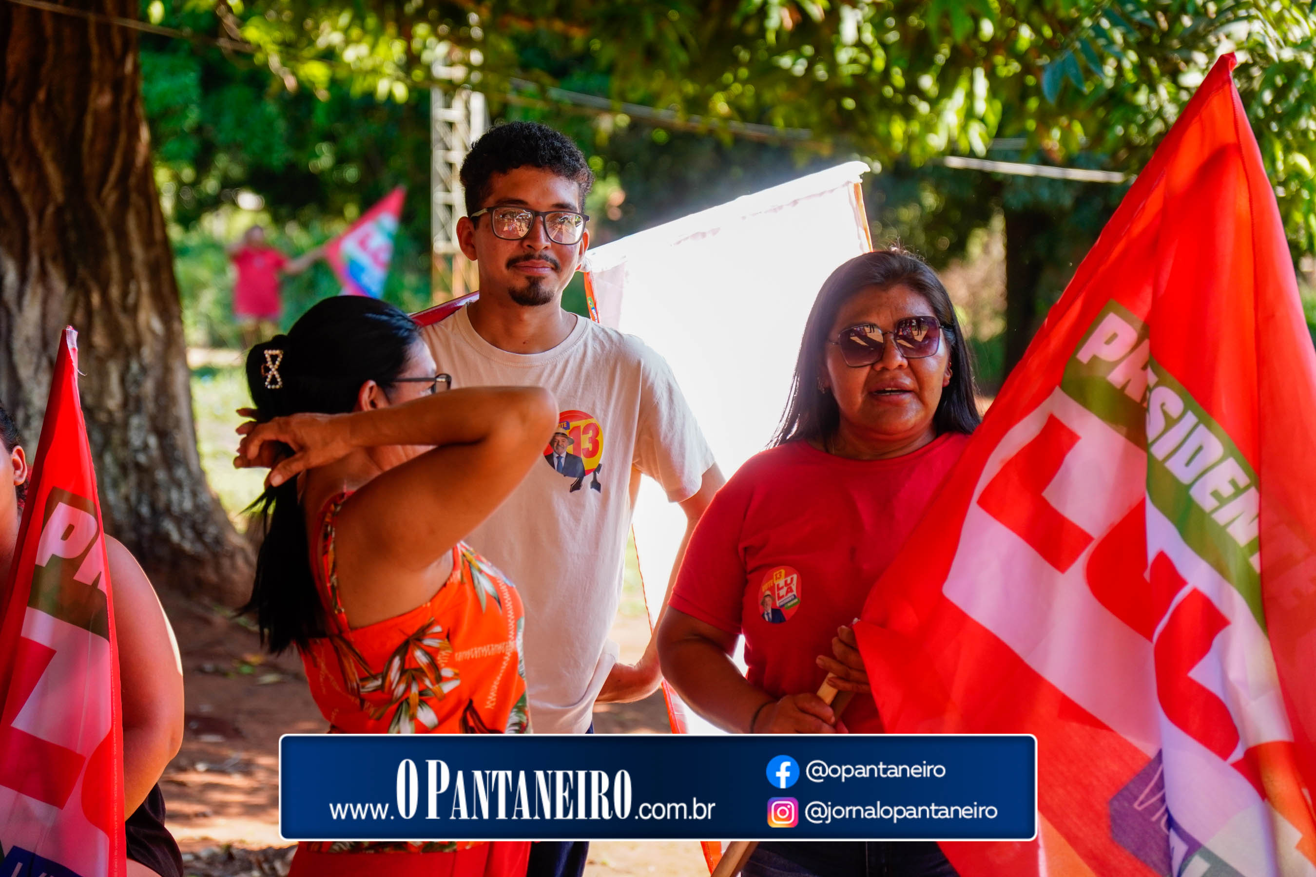 Carreata do Lula em Nioaque - Brejão e cidade O Pantaneiro