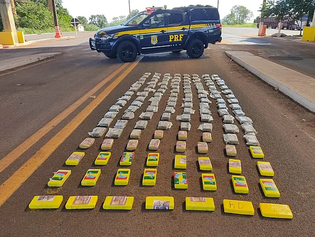 PRF apreende 149 kg de cocaína em Terenos