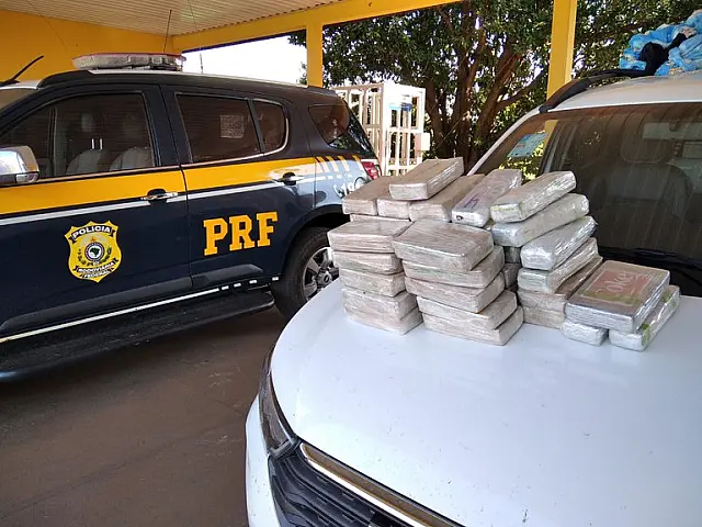PRF apreende mais de 54 kg de cocaína nesta sexta-feira (26) em Bataguassu