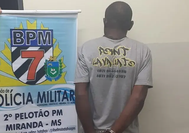 PM de Miranda desconfia de nervosismo de homem e descobre que era foragido