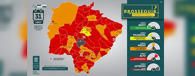 Comércio volta a funcionar hoje em MS e toque de recolher será de acordo com o grau de risco