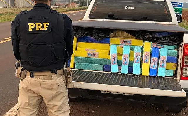 PRF apreende 1,4 tonelada de maconha em Ponta Porã