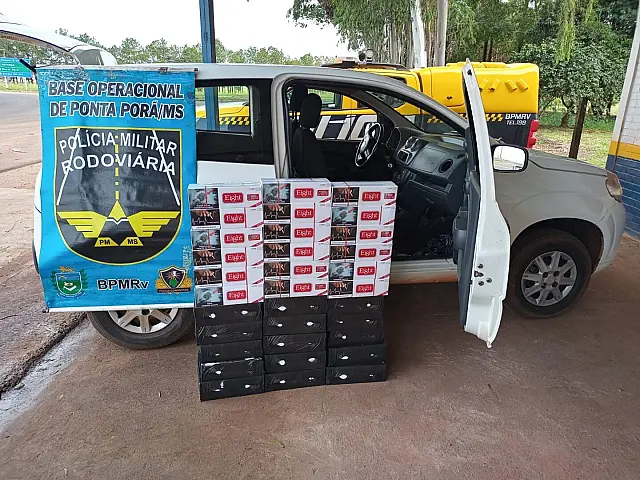 Policiais rodoviários apreendem carga de contrabando