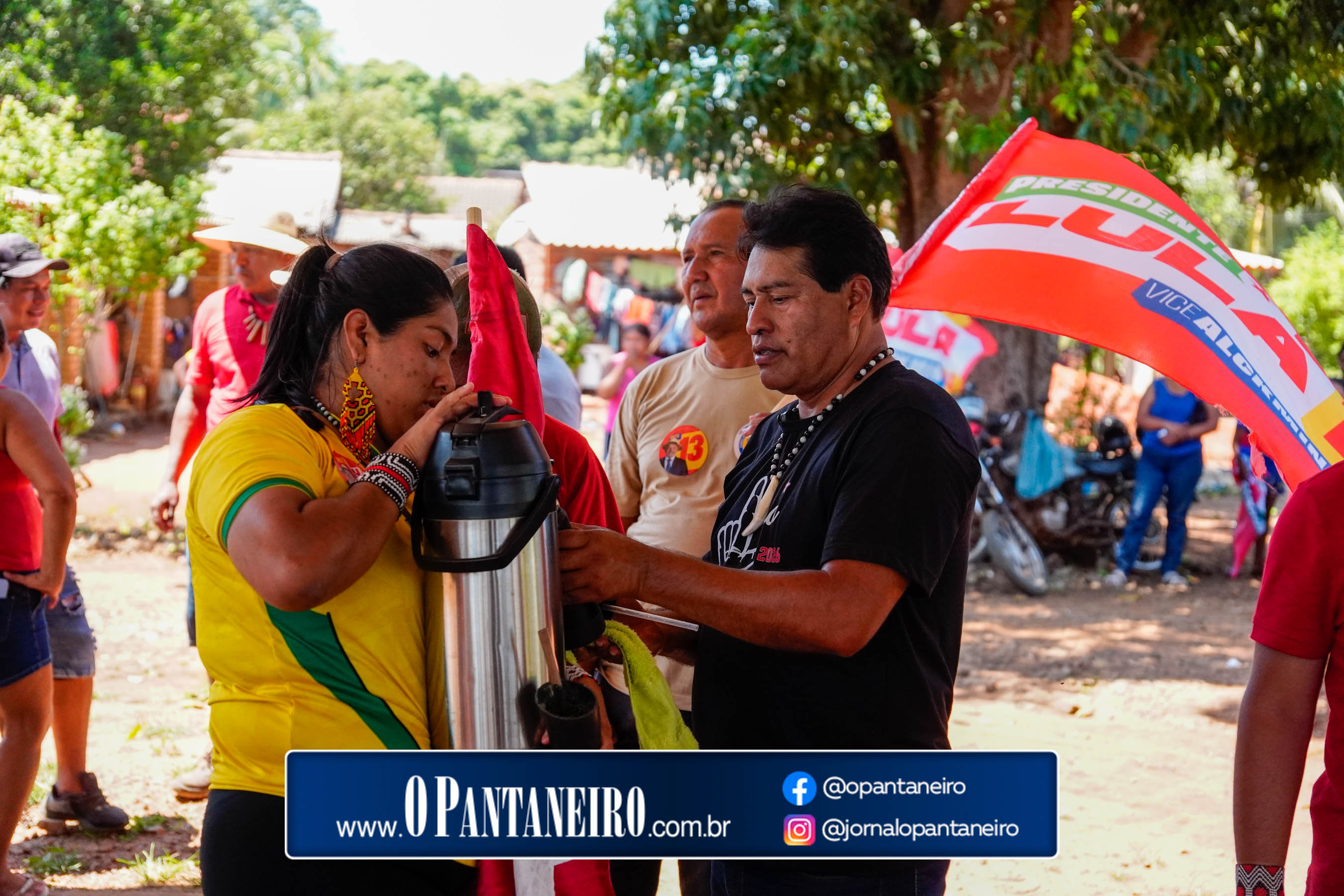 Carreata do Lula em Nioaque - Brejão e cidade O Pantaneiro