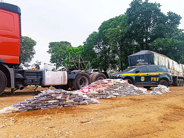 PRF encontra mais de 300 quilos de cocaína escondidos em tanques na BR-262