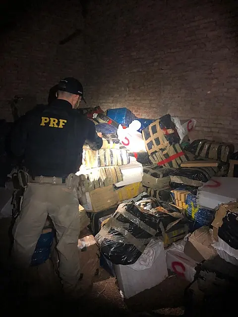 Ação policial apreendem 9 toneladas de maconha em MS