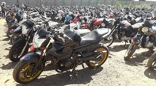 Operação Pátio Zero: mais de 800 motocicletas estão disponíveis no leilão de sucata