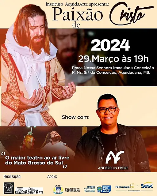 Tradicional encenação de Paixão de Cristo já tem data em Aquidauana