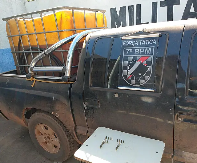 Homem é preso por porte ilegal de munição e transporte irregular de combustível