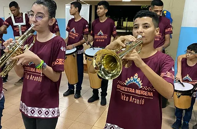 Orquestra Indígena de Anastácio participa do Programa Domingão com Huck neste domingo