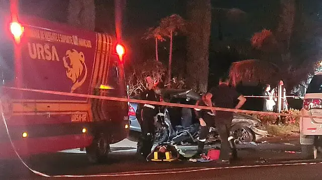 Passageira de carro morre após grave acidente na BR-262, em Campo Grande