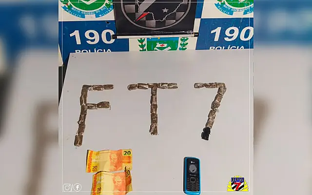 PM apreende adolescente por tráfico de drogas
