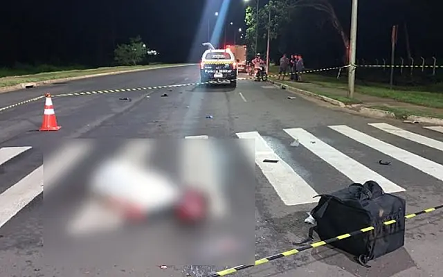 Motociclista morre ao ser atingido por caminhão