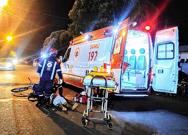 Motociclista foge depois de atropelar e ferir ciclista de 58 anos em Aquidauana