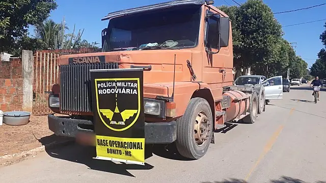 Caminhão adulterado é apreendido na MS-178