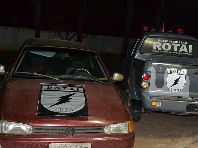 Rotai de Aquidauana recupera veículo furtado e detém duas pessoas