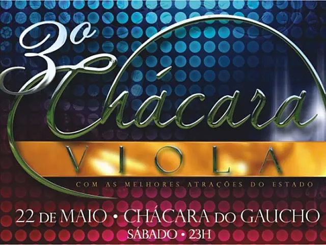 3ª Chácara Viola acontece no próximo sábado
