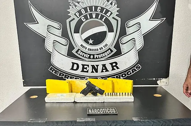 Polícia Civil apreende cocaína e arma e faz duas prisões em MS