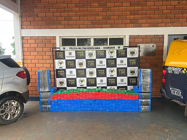 Jovem é preso com 517 kg de maconha na BR-163 de Dourados