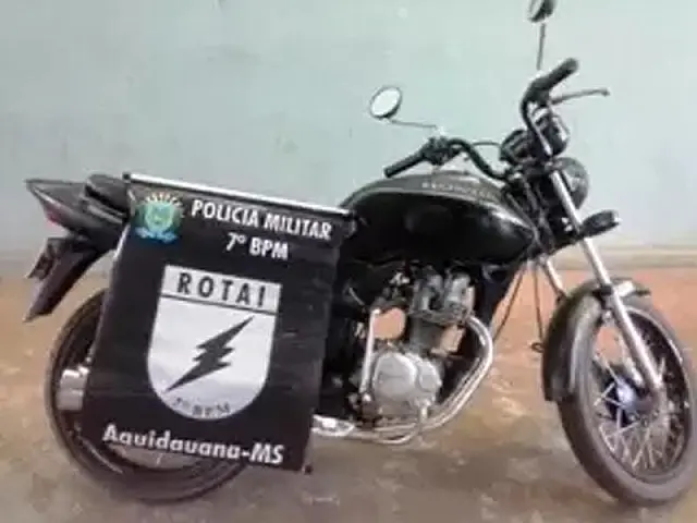 PM fecha o cerco e recupera moto furtada em Aquidauana