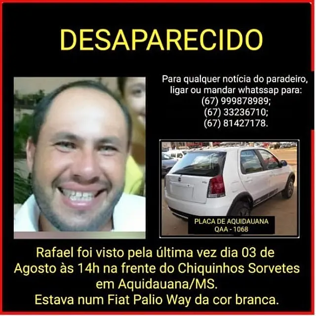 Policiais procuram Rafael Gustavo na região de fronteira com o Paraguai