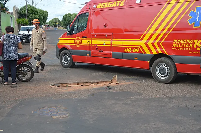 Agora: Motociclista colide com Montana no centro da cidade