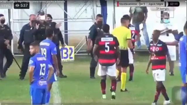 Partida entre Aquidauanense e Águia Negra termina com jogadores indo para a delegacia após confusão