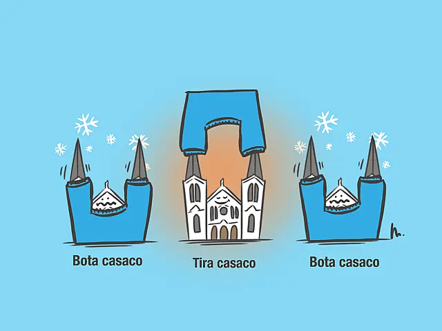 Bota casaco, tira casaco