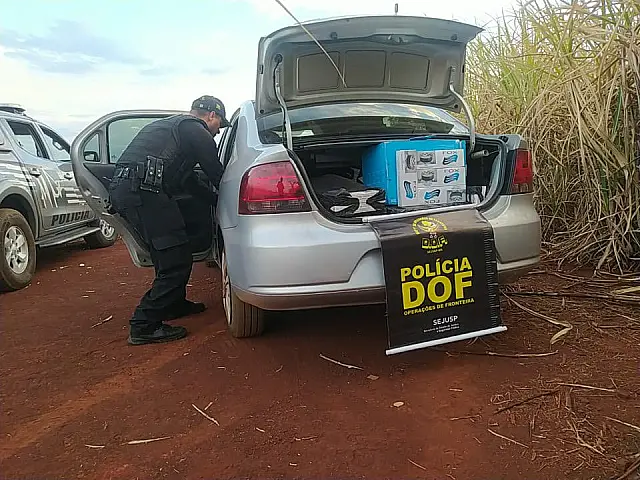 Veículo com produtos contrabandeados do Paraguai foi apreendido pelo DOF