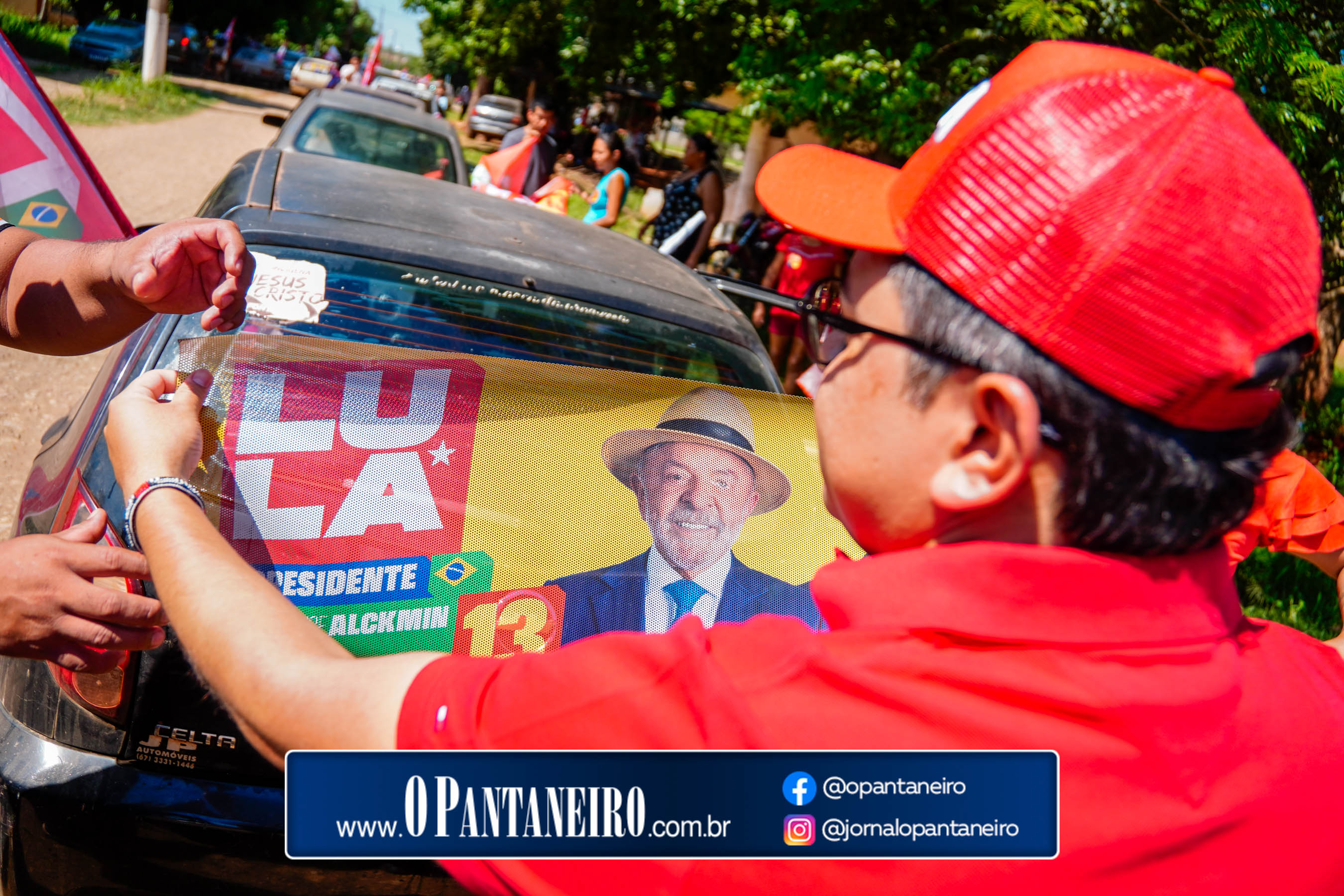 Carreata do Lula em Nioaque - Brejão e cidade O Pantaneiro