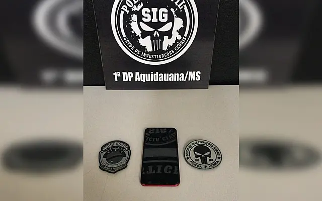 Dois homens são presos pela Polícia Civil por furto e receptação de celular em Aquidauana