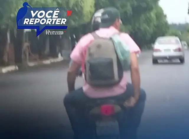 PM aborda motociclista com garupa sem capacete em Aquidauana