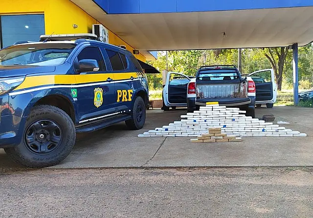 PRF apreende 118 Kg de cocaína em Três Lagoas