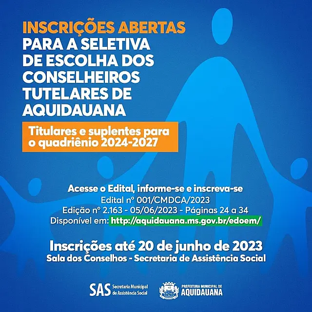 Conselho Tutelar de Aquidauana abre vagas para novos conselheiros