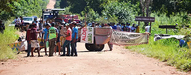 Indígenas fazem paralisação contra ‘marco temporal’ e reivindicam melhorias