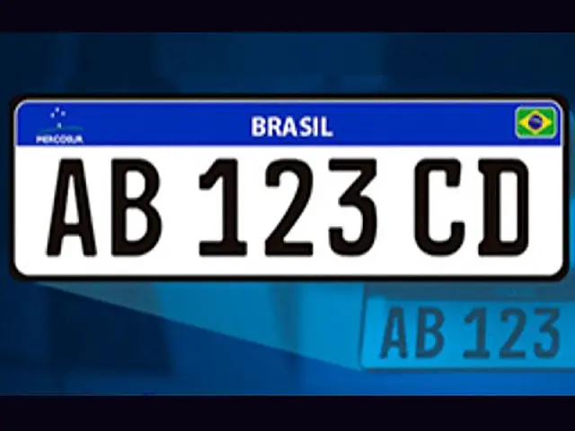 Veículos terão nova placa de identificação a partir de 2016