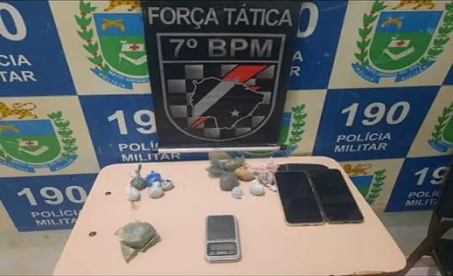 Em Aquidauana, PM prende duas pessoas por tráfico