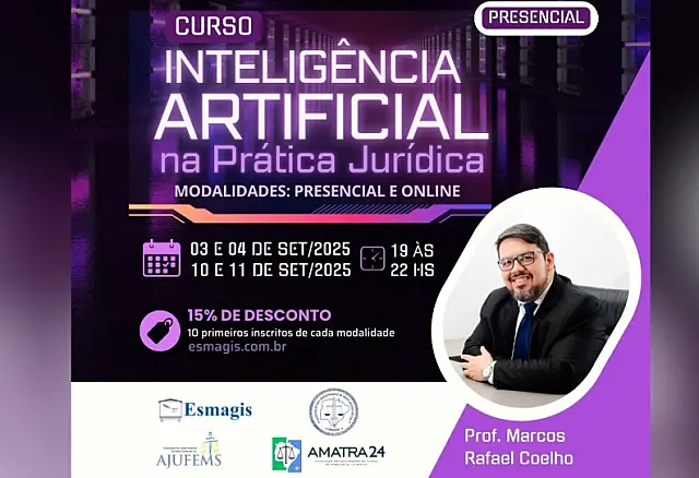 Esmagis abre inscrições para curso sobre Inteligência Artificial na Prática Jurídica