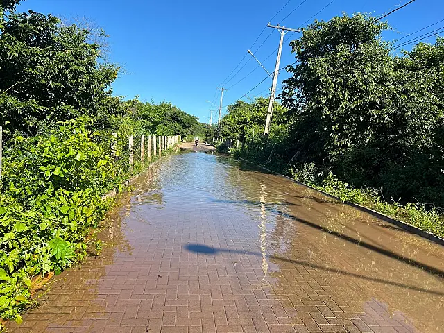 Enchente já cobre 7 de setembro no Parque João Dias