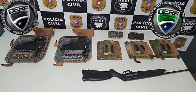 Operação entre MS e MT prende jovem de quadrilha por furto de módulos de caminhões